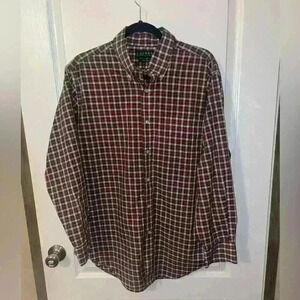 Lauren Ralph Lauren plaid button‎ down non iron size 32/33